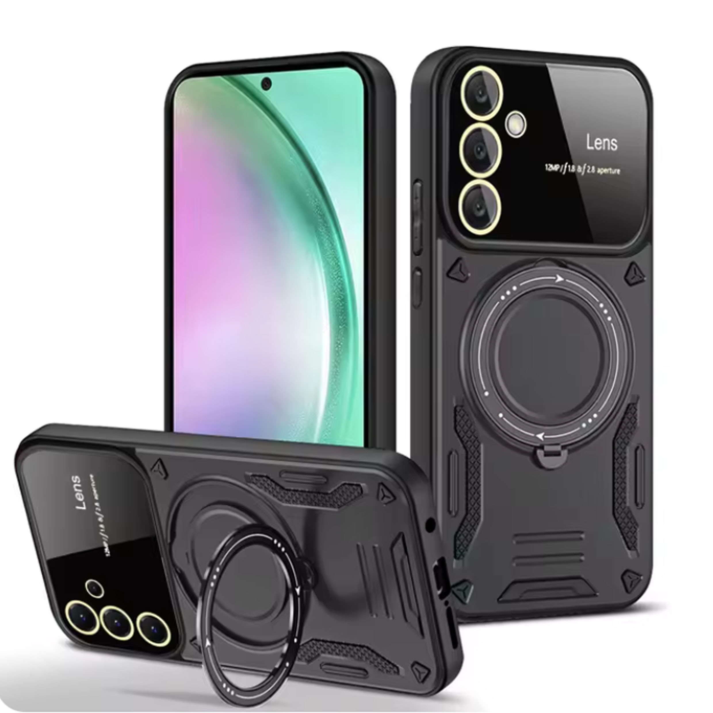 کاور اسپارتان مدل Hybrid Armor Strap مناسب برای گوشی موبایل سامسونگ Galaxy A35 5G / A35 به همراه بندآویز