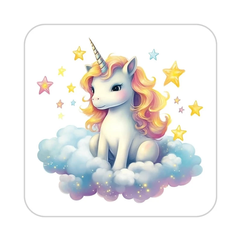 زیر لیوانی کاکتی طرح اسب تک شاخ و یونیکورن مدل mp32738