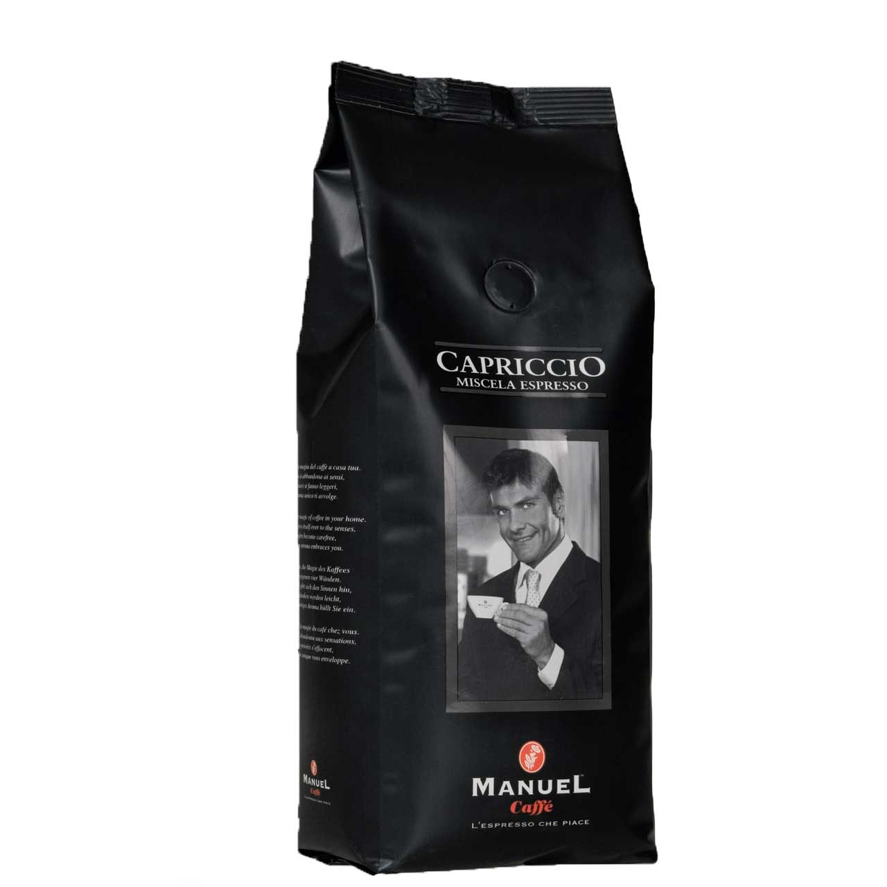  دانه قهوه مانوئل کافه مدل capriccio بسته 500 گرمی
