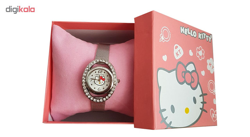 ساعت مچی عقربه ای دخترانه همراه با جعبه کد KF11