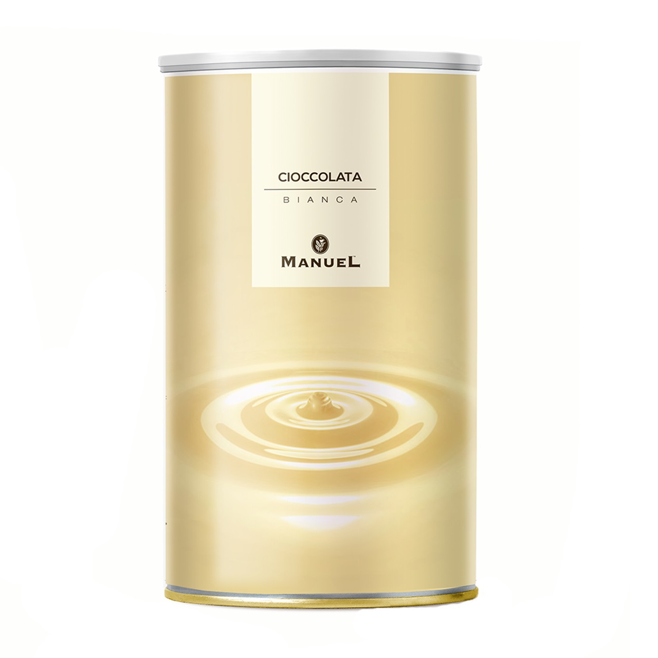 پودر شکلات مانوئل مدل White chocolate  قوطی 1کیلوگرمی
