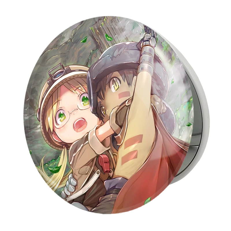 آینه جیبی خندالو طرح ریگ و ریکو انیمه ساخته شده در پرتگاه Made in Abyss مدل تاشو کد 22086 