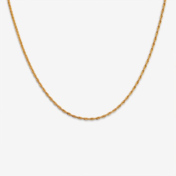 زنجیر طنابی (توئیست) طلا 18 عیار زنانه مصلحی گلد مدل 996