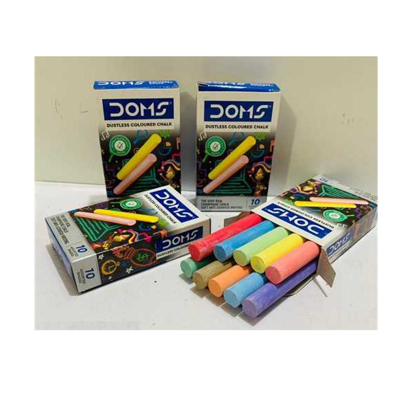 گچ رنگی مدل doms بسته 10 عددی گچ رنگی مدل doms بسته 10 عددی