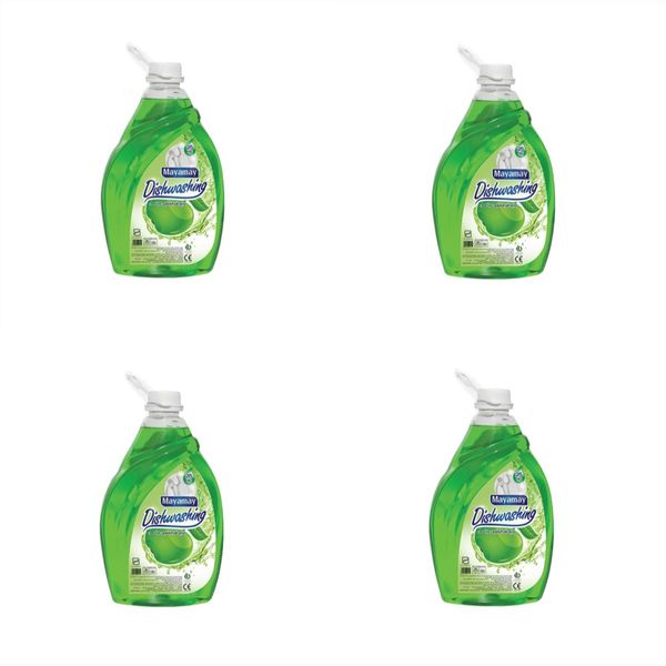 مایع ظرفشویی میامی مدل Apple حجم 2.5 لیتر بسته 4 عددی