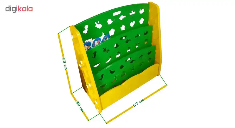 قفسه کتاب اتاق کودک مدل مانا