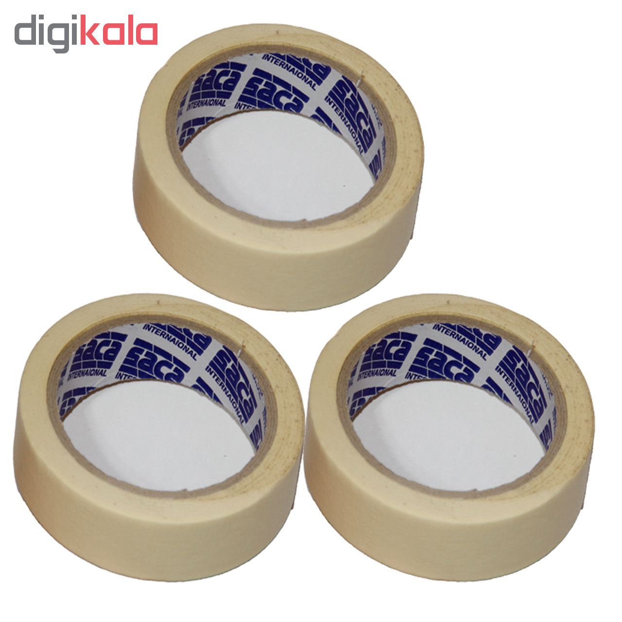 نوار چسب کاغذی ساکا مدل KA03 پهنای 2.5 سانتی متر بسته 3 عددی main 1 2
