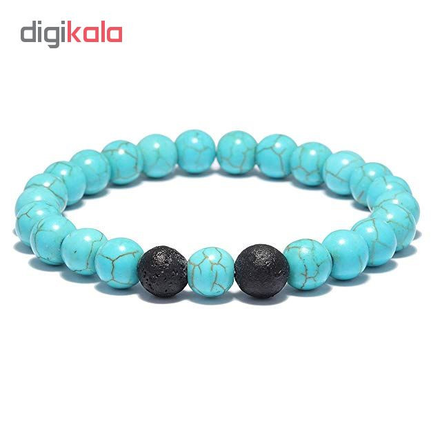 ست دستبند فیروزه مدل U مجموعه دو عددی کد 13