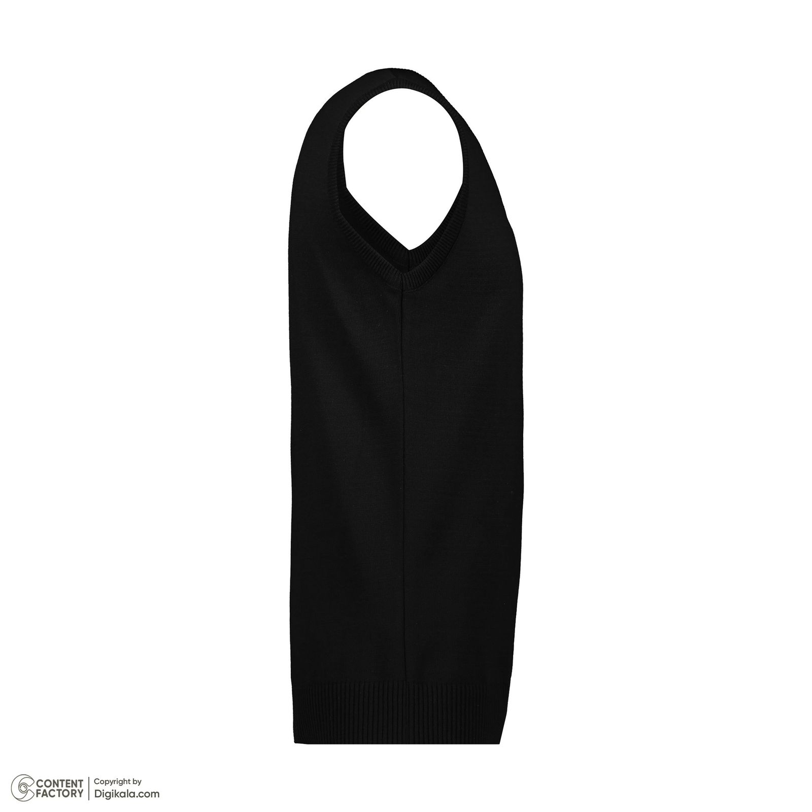 ژیله مردانه تریکو پاییزان مدل J700 رنگ مشکی -  - 4