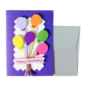 کارت پستال دست ساز مدل Happy Birthday Balloons01