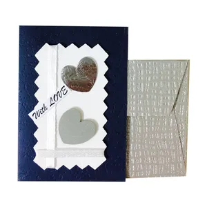 کارت پستال دست ساز مدل With Love Silver