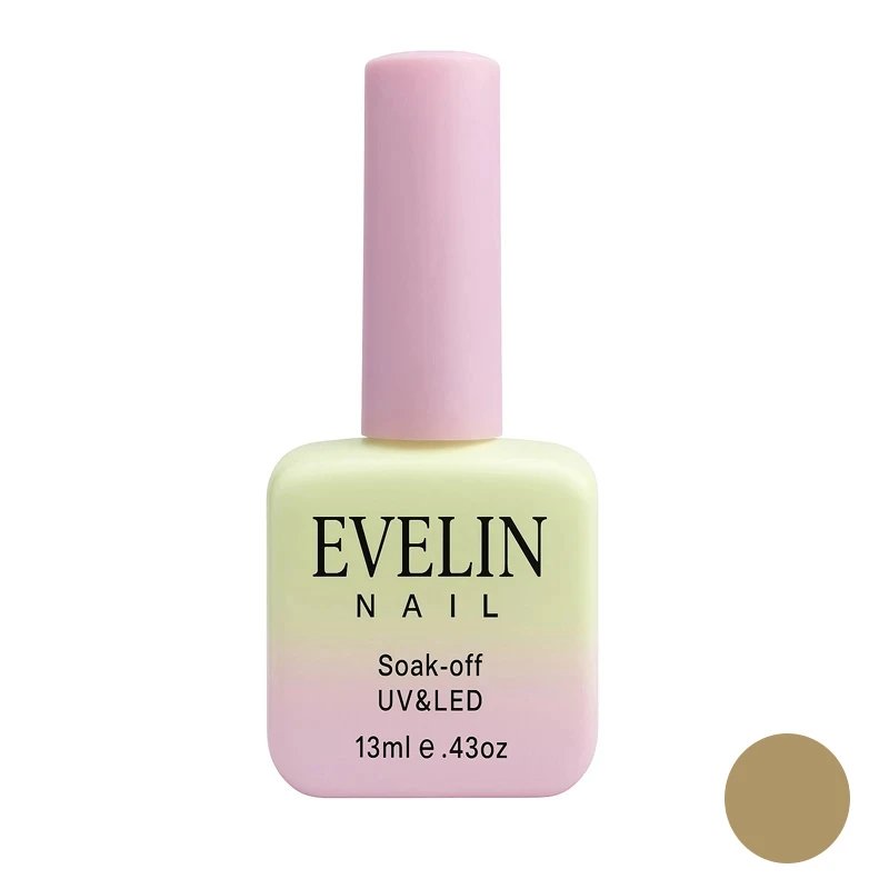 لاک ژل براق ناخن اولاین مدل 13M شماره 36 رنگ قهوه ای خاکی