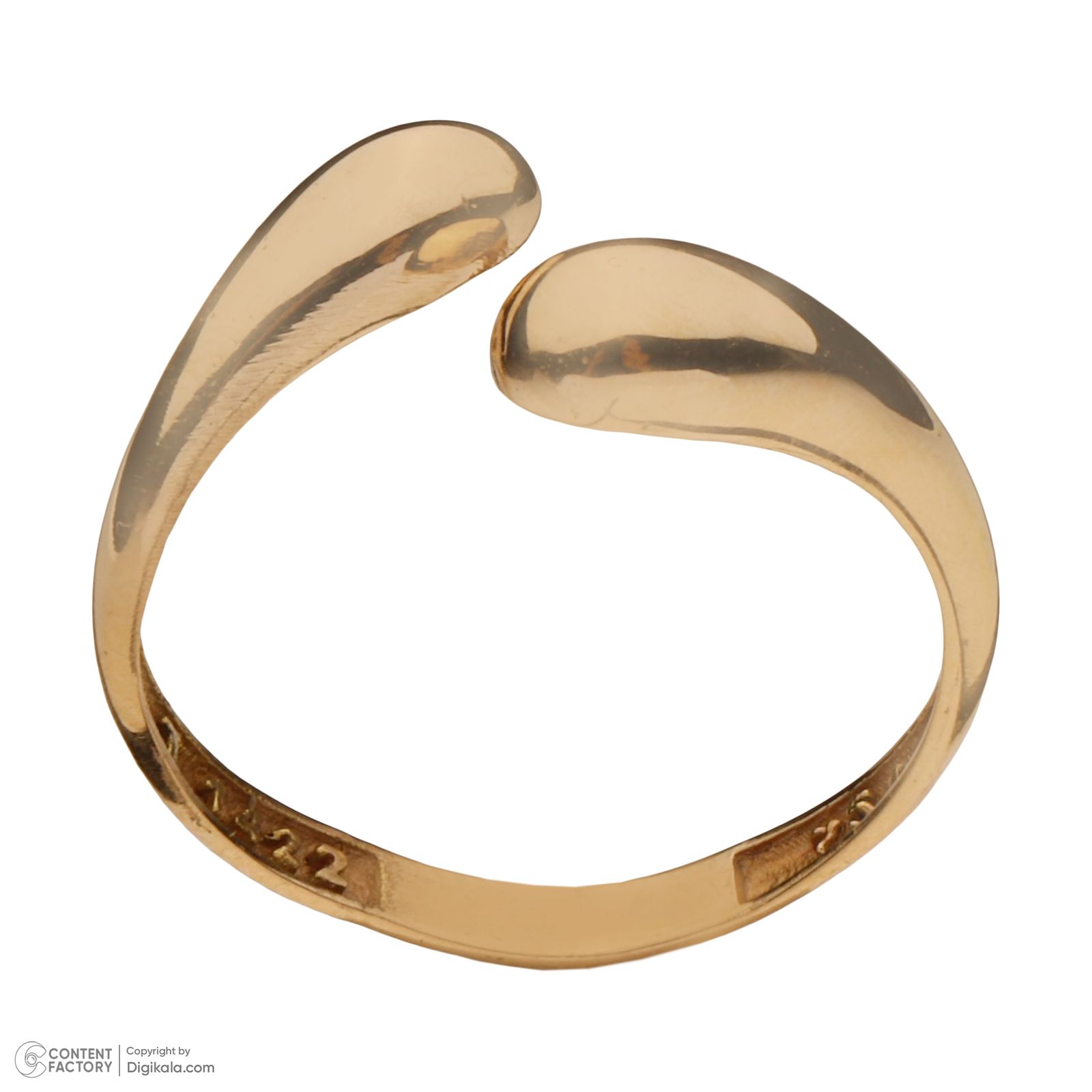 انگشتر طلا 18 عیار زنانه رستا گالری مدل H95 - - 2