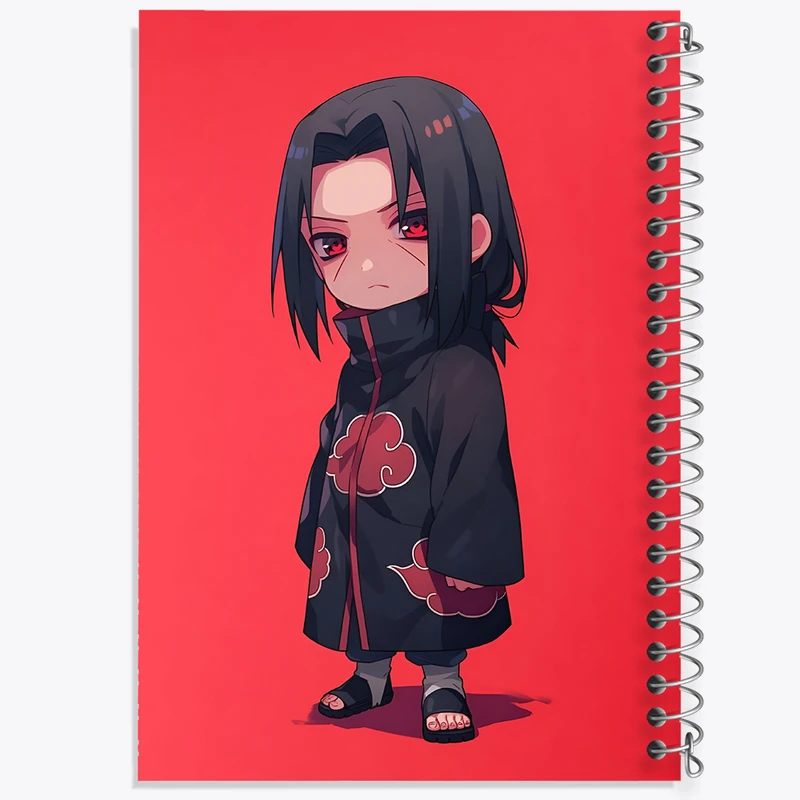 دفتر ژورنال نویسی 50 برگ خندالو مدل نقطه ای طرح ایتاچی انیمه ناروتو (Naruto) کد N3543