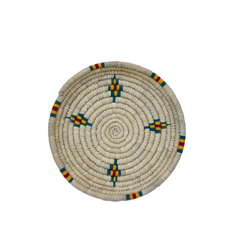 سبد حصیری طرح تخت کد 002