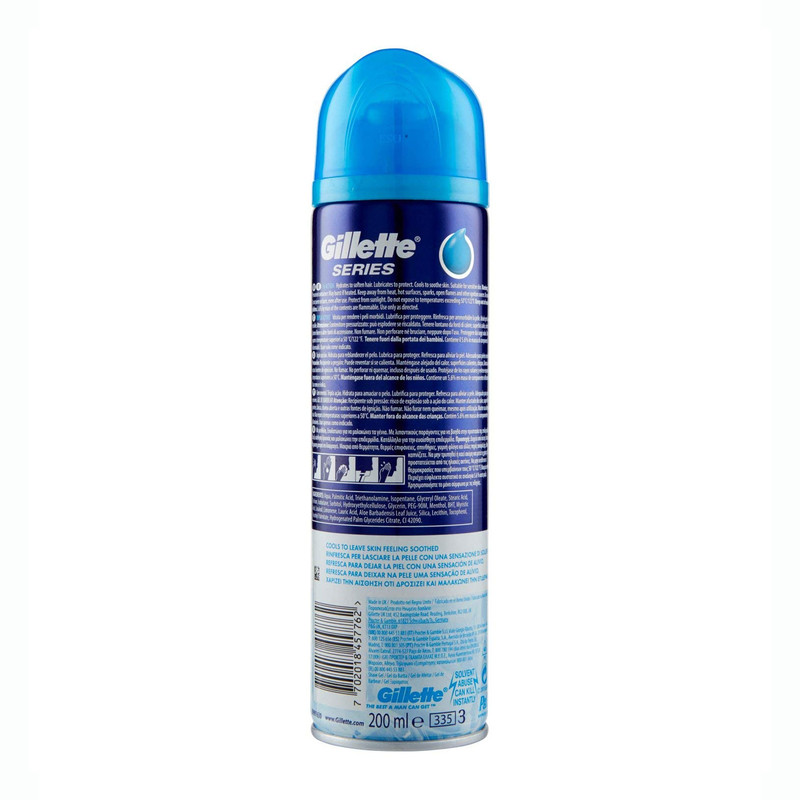 ژل اصلاح ژیلت مدل Sensitive Cool حجم 200 میلی لیتر ژل اصلاح ژیلت مدل Sensitive Cool حجم 200 میلی لیتر