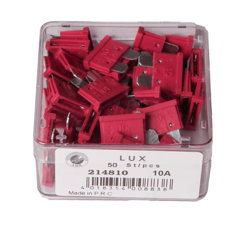 فیوز 10 آمپر مدل یدک لوکس بسته 50 عددی