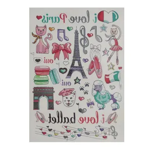 تتو موقت طرح دخترانه کد 145