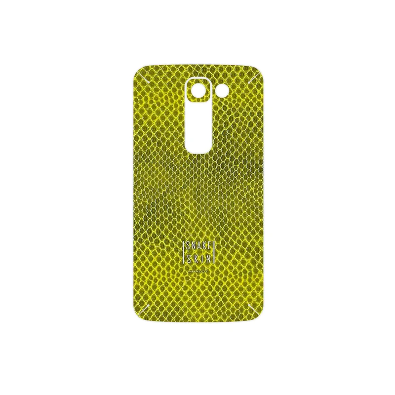 برچسب پوششی ماهوت مدل Yellow Snake Skin مناسب برای گوشی موبایل ال جی G2 mini