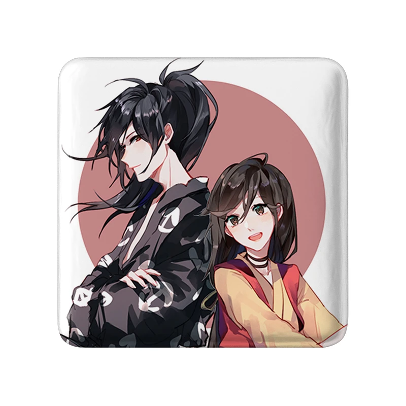 پیکسل خندالو طرح هیاکیمارو و دورورو انیمه دورورو مدل مربعی کد 33611