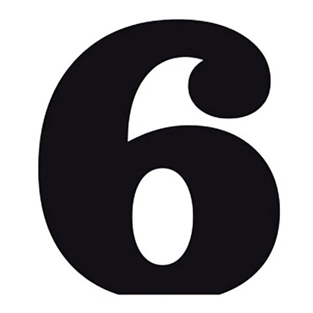 استند رومیزی تزیینی طرح عدد 6 مدل 45