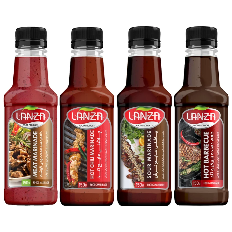 چاشنی کباب چهار طعم سرآشپز لانزا - 150 گرم بسته 4 عددی