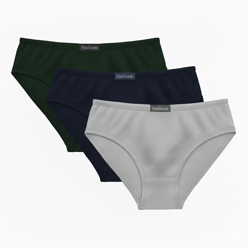 شورت زنانه پنبینه مدل نخ پنبه بسته 3 عددی