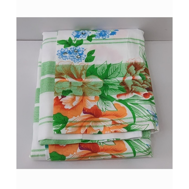 ملحفه نخ پنبه‌ای مدل شمد طرح ۳۳۳ دو نفره سایز ۲۰۰×۲۲۰ سانتی‌متر