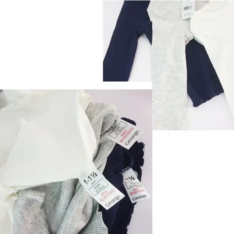 بلوز آستین بلند دخترانه جورج مدل 00017688437 مجموعه سه عددی