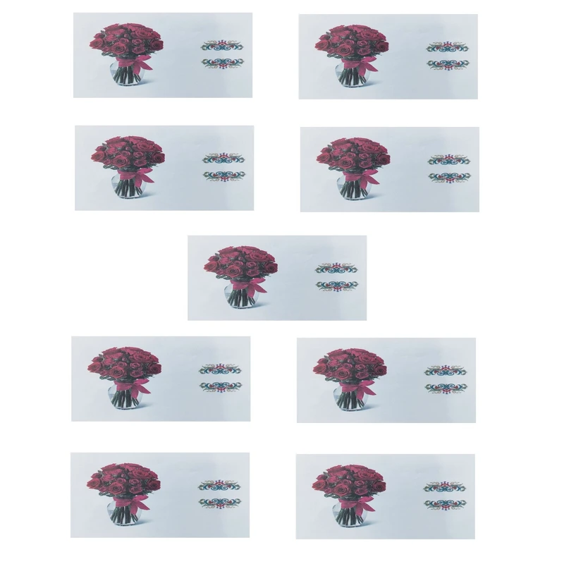 پاکت پول مدل گل گلی 06 کد 007 بسته 9 عددی