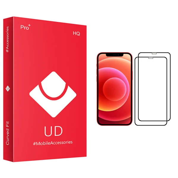 محافظ صفحه نمایش یو دی مدل +PRO مناسب برای گوشی موبایل اپل iPhone 12 mini بسته دو عددی