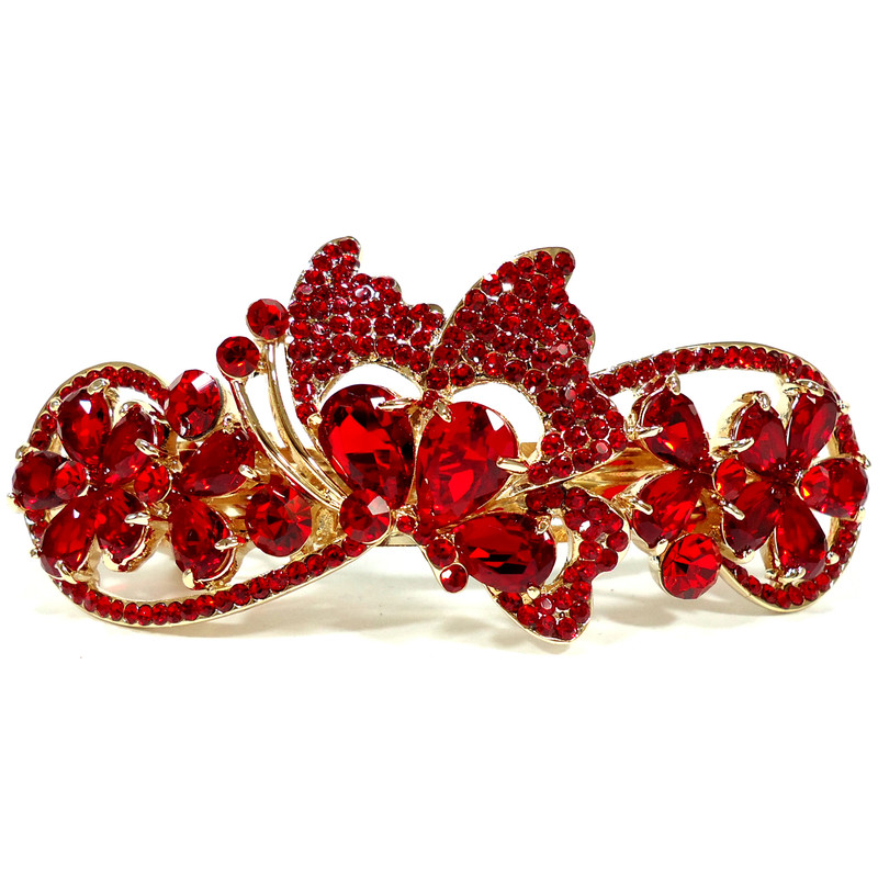 گیره مو آی جواهر طرح پروانه کد K55203