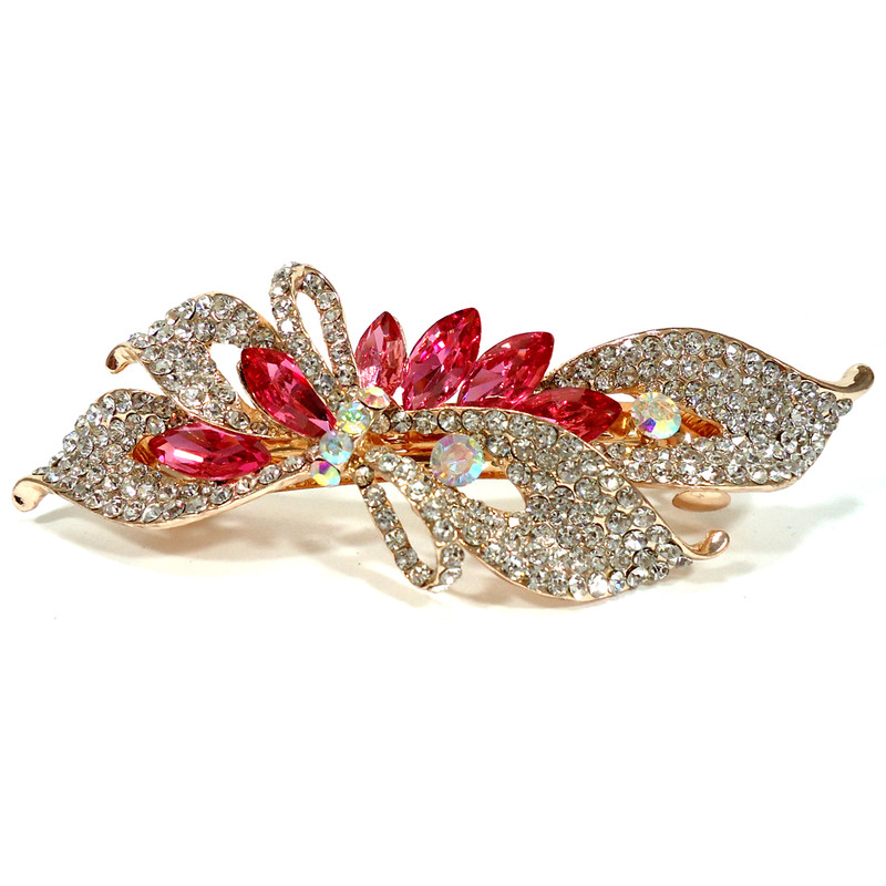 گیره مو آی جواهر طرح گل کد K55207