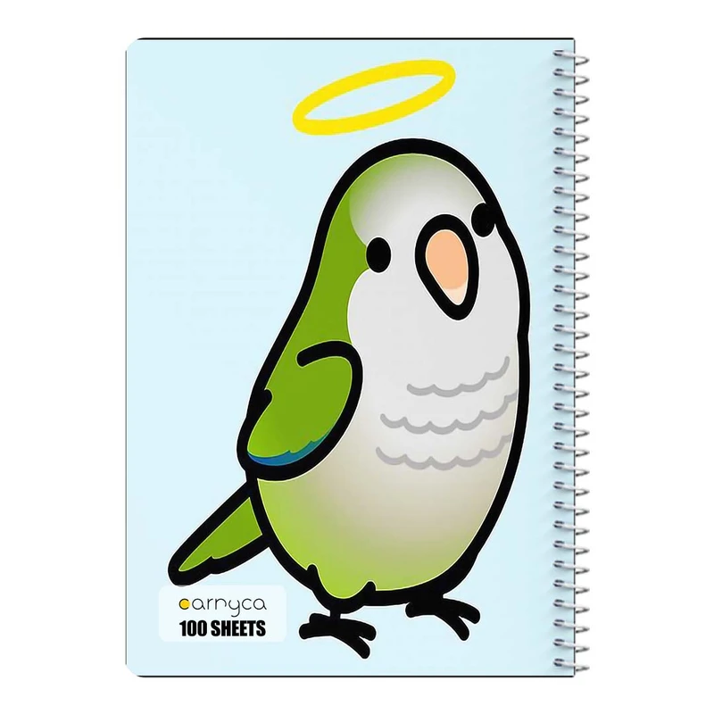 دفتر مشق 100 برگ سیمی کارنیکا طرح طوطی Parrot کد 32532