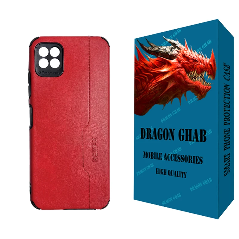 کاور دراگون قاب مدل چرم مناسب برای گوشی موبایل سامسونگ Galaxy A31