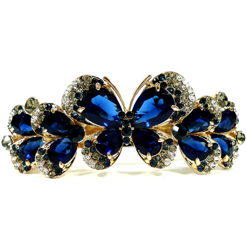 گیره مو آی جواهر طرح پروانه کد K55213