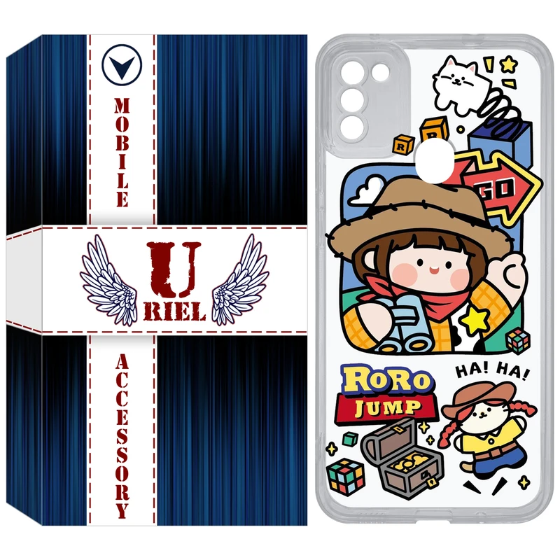 کاور یوریل مدل Clear کد 29 طرح دختر خوشحال مناسب برای گوشی موبایل سامسونگ Galaxy A11 / M11