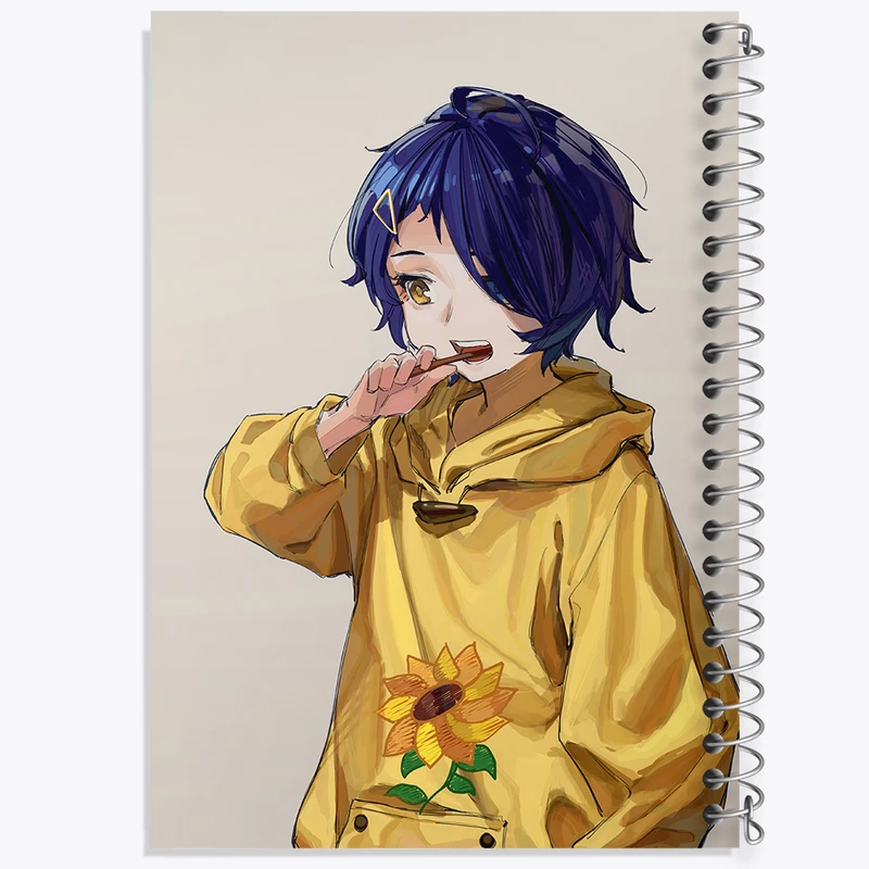 دفتر ژورنال نویسی 50 برگ خندالو مدل نقطه ای طرح آی انیمه واندر اگ پرایورتی کد 34034