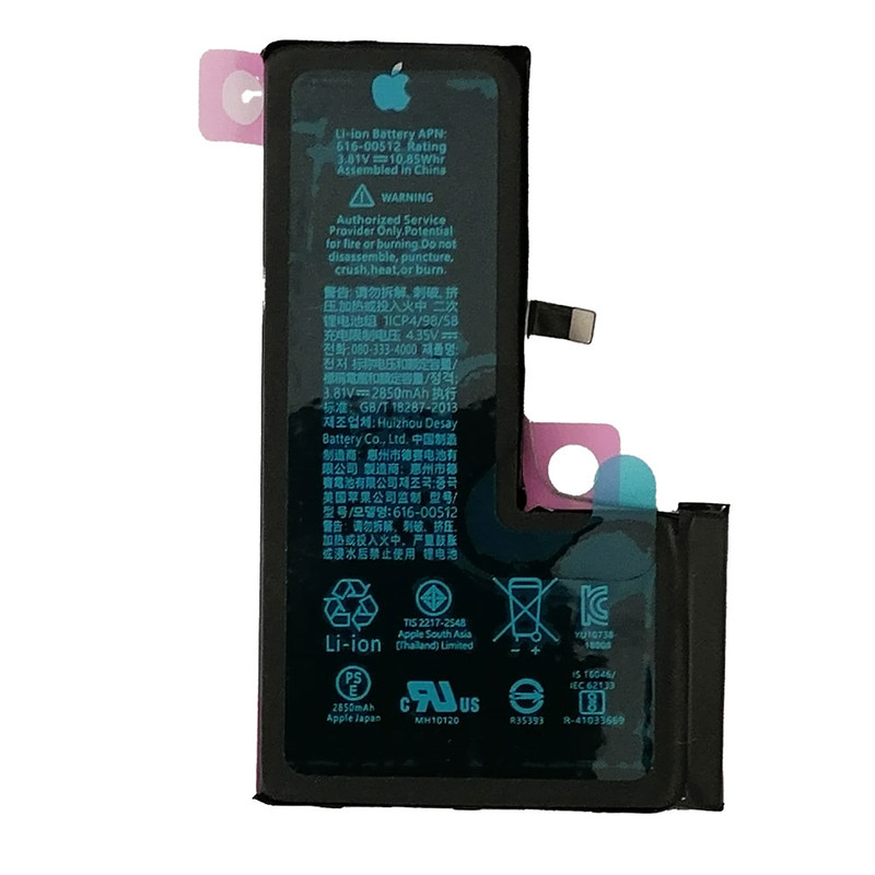 باتری موبایل مدل 00512-6166 ظرفیت 2850 میلی آمپر ساعت مناسب گوشی موبایل اپل iphone Xs