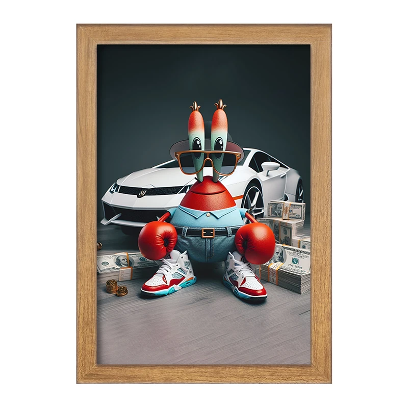 تابلو خندالو مدل خرچنگ باب اسفنجی کد F4399