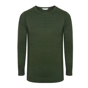 پلیور مردانه مدل یقه گرد اندامی رنگ سبز