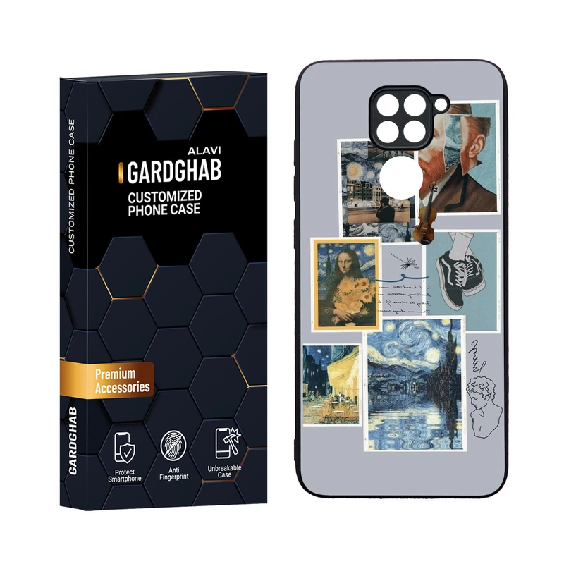 کاور گارد قاب مدل دورژله ای هنری مناسب برای گوشی موبایل شیائومی Redmi Note 9
