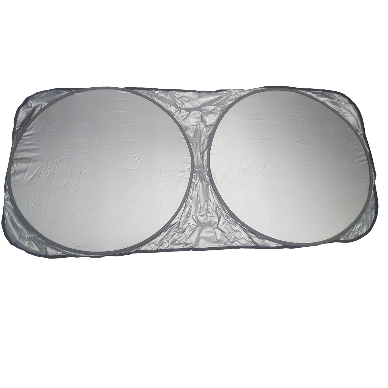 خرید اینترنتی                     آفتابگیر شیشه جلو خودرو مدل عینکی به همراه کاور نگهدارنده