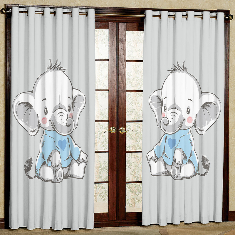  پرده مدل فیل لباس آبی مخمل پانچی کد 1635 سایز 140x280 سانتی متر