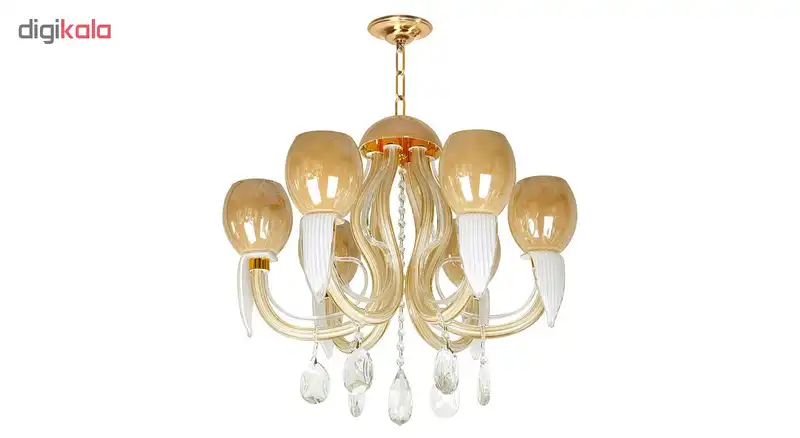 لوستر مجلل 6 شعله کد 22652/6