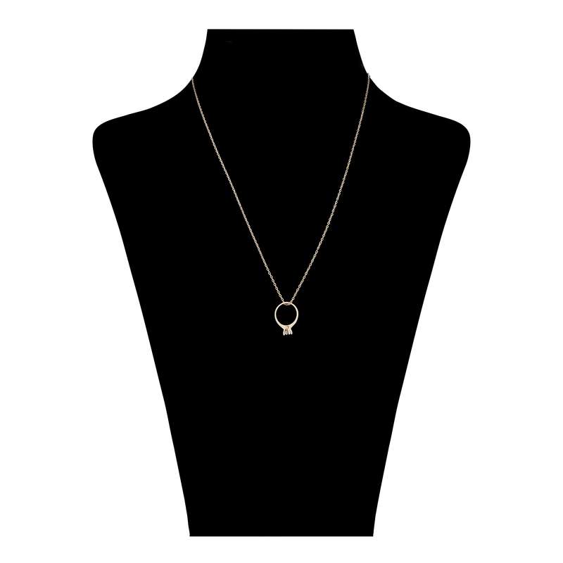 گردنبند طلا 18 عیار زنانه تاج مدل G92