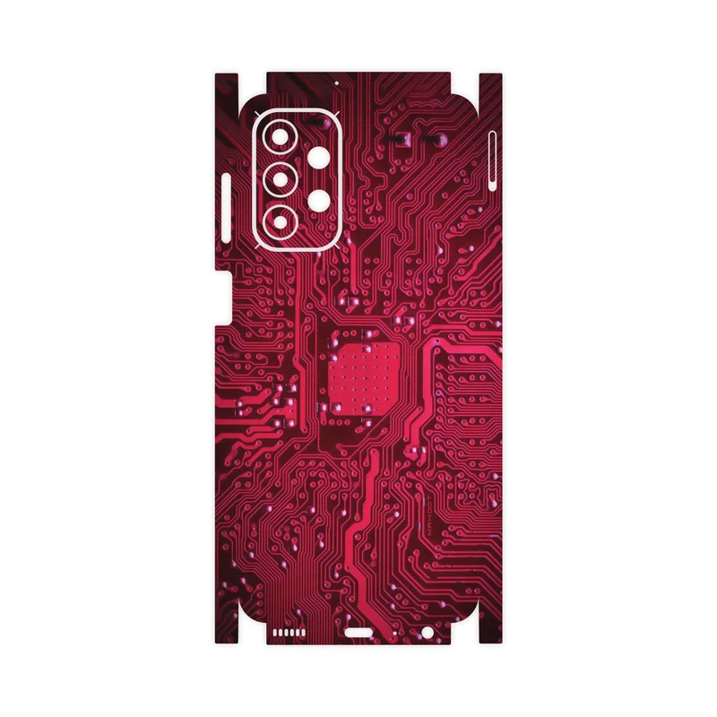 برچسب پوششی ماهوت مدل Red-Printed-Circuit-Board-FullSkin مناسب برای گوشی موبایل سامسونگ Galaxy A23