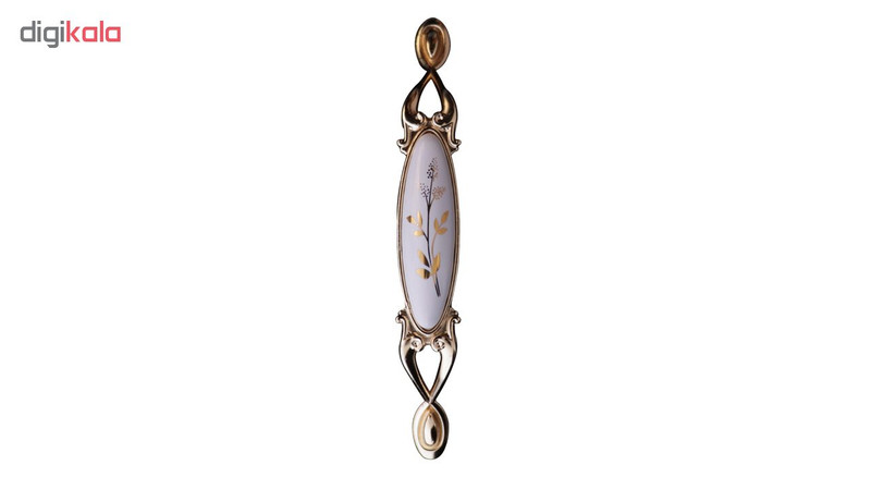 دستگیره کابینت مدل گندمی سفید بسته 3 عددی