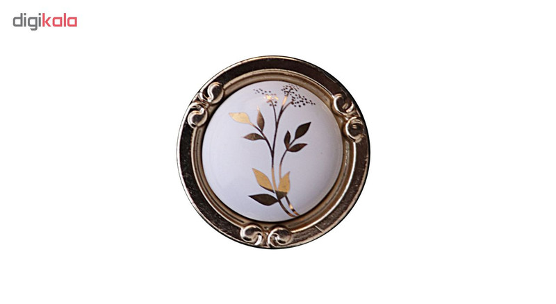 دستگیره کابینت مدل گندمی سفید بسته 3 عددی