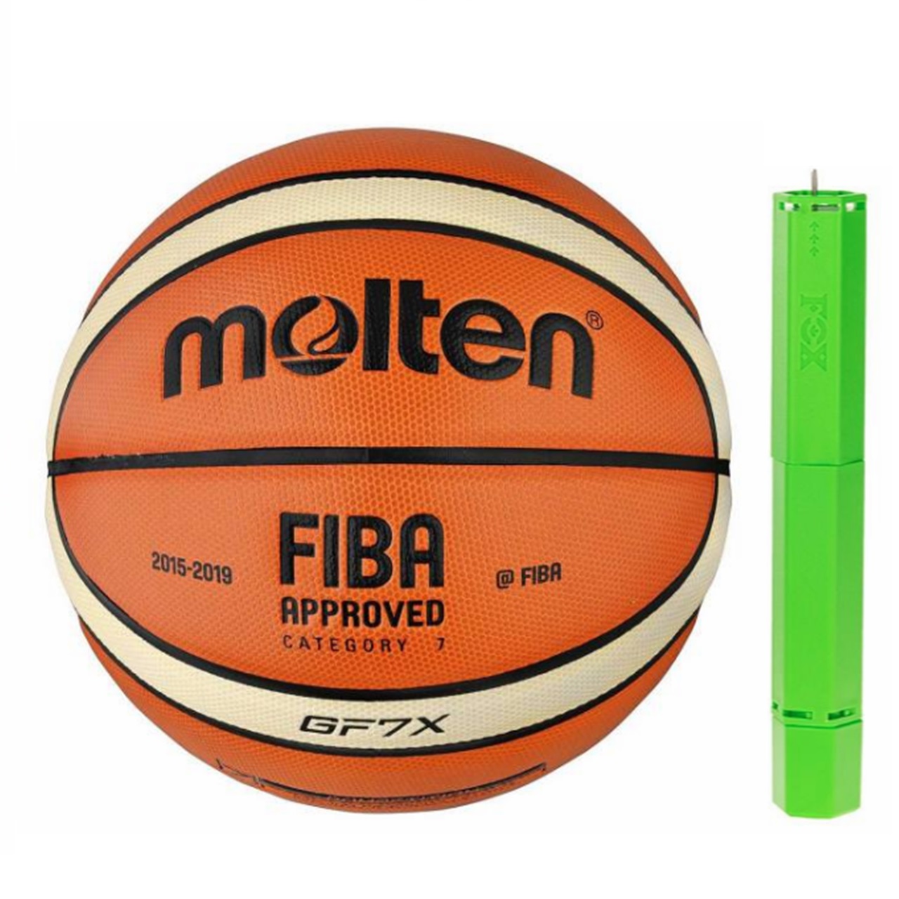توپ بسکتبال مولتن مدل GF7X به همراه تلمبه فاکس